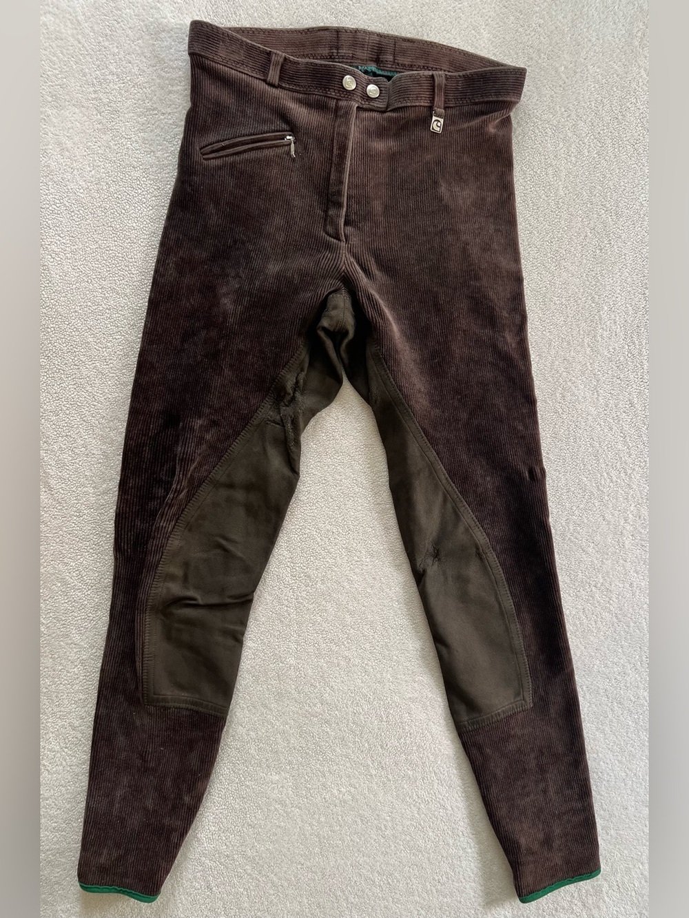 Cavallo German Corduroy Riding Breeches Jodhpurs Equestrian EU 38 US 8 Vintage